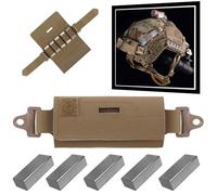 YChoolco Sac de contrepoids for Casque Tactique, Pochette de contrepoids NVG avec Cinq Blocs de contrepoids for Casque de Paintball OPS Fast Airsoft(CB)