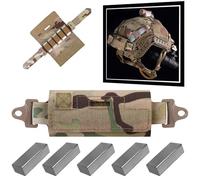 YChoolco Sac de contrepoids for Casque Tactique, Pochette de contrepoids NVG avec Cinq Blocs de contrepoids for Casque de Paintball OPS Fast Airsoft(MC)