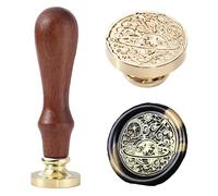 Ychostamp Planet Sceau de cire - Tampon de cire en forme d'étoile - Motif planète céleste annelée pour lettres cosmiques, journaux sur le thème de la galaxie, scrapbooking