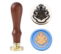 Ychostamp Sceau de cire - Tampon de cire rond de l'académie des sorciers - 3,5 cm - Badge d'école de sorcellerie et de sorcellerie pour invitations de fête, lettres, loisirs créatifs