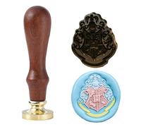 Ychostamp Tampon à Cacheter en Cire - Tampon de Cire pour Emblème Scolaire avec Caractères H, Tampons d'Emblème d'Académie Magique pour Invitations de Fête, Lettres, Artisanat DIY