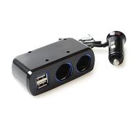YCHUCH 2 prises USB pour allume-cigare de voiture, adaptateur, 12 V 24 V, répartiteur LED, adaptateur de charge rapide pour téléphone, caméra de tableau de bord, chargement USB