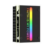 YCHUCH Adaptateur 24 broches à angle droit - 18 options d'éclairage - Installation facile pour cartes mères PC - Organiseur de câble - Boîtier PC