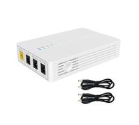 YCHUCH Alimentation sans interruption pour routeurs offrant une alimentation constante pour éviter les perturbations de réseau. Entrée CC 5,5 x 2,1 mm. Alimentation ininterruptible pour routeurs