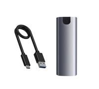YCHUCH Boîtier SSD NVME vers USB 3.1 en alliage d'aluminium compatible M-Key B-Key B + M Key