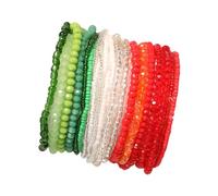 YCHUCH Bracelet de perles coloré fait à la main - Collection polyvalente - Accessoires tendance - Bracelets en faux cristal