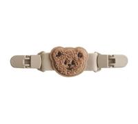 YCHUCH Clip porte-jarretelles élastique pour enfant - Convient aux tout-petits - Pour une tenue sûre des salopettes de 0 à 5 ans - Unisexe, Porte-jarretelles abricot cl, Brown brown curved m
