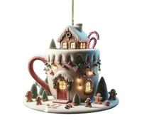 YCHUCH Décorations de Noël en acrylique transparent à suspendre pour intérieur ou extérieur