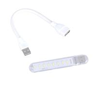 YCHUCH Éclairage LED USB avec 8 LED lumineuses et extension flexible pour une utilisation multiple en camping, pêche, dortoir, chambre