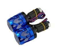 YCHUCH Embout de guidon de moto avec lumière LED multicolore pour améliorer la visibilité nocturne et construction en aluminium résistant aux intempéries Extrémités de guidon de moto