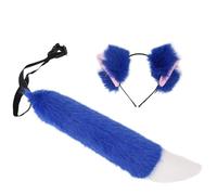 YCHUCH Ensemble de jeu de rôle réaliste renard fille avec bandeau élastique et queue amovible pour conventions, Halloween, fêtes costumées, accessoires de costume pour femme
