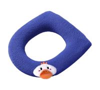 YCHUCH Housse de siège de toilette d'hiver en fibre extra épaisse, installation rapide, douce toute l'année, housse de siège de toilette douce et confortable