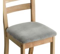 YCHUCH Housses de siège permanentes en tissu de loup argenté qui s'adaptent à la plupart des chaises lavables en machine. Chaise de salle à manger résistante aux pliages