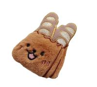 YCHUCH Jouet couineur en peluche pour chien facile à transporter pour l'extérieur et l'aventure en plein air Cookie en peluche pour divertissement en intérieur