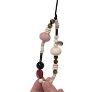 YCHUCH Lanière décorative tendance pour téléphone portable, bracelet de téléphone, élégant pendentif en perles colorées, chaîne de poignet anti-perte, bijoux à usage multiple pour téléphones