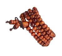 YCHUCH Long bracelet de perles en bois naturel - Décoration pour adultes - Pour le yoga et la recherche intérieure paisible - Convient pour offrir un bracelet en bois unisexe, taille unique, Comme