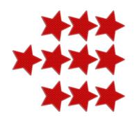 YCHUCH Lot de 10 autocollants réfléchissants en forme d'étoile pour moto, voiture, camion, vélo - Autocollants de sécurité de nuit avec application facile - Autocollants de sécurité pour conduite de