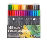 YCHUCH Lot de 36/48/60/72/100 stylos aquarelle à double extrémité pour adulte