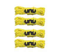 YCHUCH Lot de 4 cordons de survie parachutés - Corde multifonction pour tentes et randonnées - Poids léger