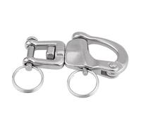 YCHUCH Manille à ressort à dégagement rapide avec rotation à 360 degrés - Rustresistant - Facile à utiliser - Convient pour une application marine flexible - Manille rotative