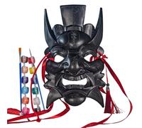 YCHUCH Nuo Operas Masque intégral à peindre avec pinceau à pigments