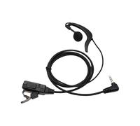 YCHUCH Oreillette professionnelle de 3,5 mm avec microphones intégrés et bouton en plastique Longueur 137 cm pour 1s/2s/3 Oreillette Crochet d'oreille pour la sécurité