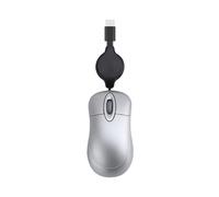 YCHUCH Petite souris filaire USB C rétractable pour enfants 1000 DPI Souris optique de voyage PC de bureau