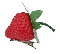 YCHUCH Pince à cheveux imitation fraise, jolie pince latérale pour fille, pince à cheveux réaliste