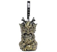 YCHUCH Sac à bandoulière tendance en PVC inspiré du dragon avec sangle réglable, sac à main léger pour femme, essentiel quotidien, sac à main pratique en PVC pour femme, doré, One Size