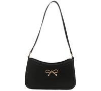YCHUCH Sac pour femme simple sous les aisselles jolis nœuds aisselles shopping rendez-vous mode sac à main automne hiver sac femme joli nœuds aisselles sac, Noir , One Size