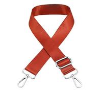 YCHUCH Sangle de rechange pour sac de couleur unie - Bandoulière réglable en toile - 3,5 cm de large - Sangle de sac réglable - Couleur unie - Large bandoulière - Ceinture de rechange en toile, Orange