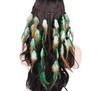 YCHUCH Serre-tête coloré et orné de perles pour femme - Style ethnique accrocheur - Pour mariage