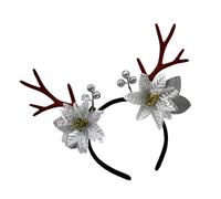 YCHUCH Serre-tête festif - Accessoires photo amusants - Pour fête, karaoké, fête - Bois de Noël - Pour scène