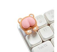 YCHUCH Touches décoratives 3D en ABS rose en forme de cochon, lapins, chats, ours fesses, claviers pour personnaliser les claviers mécaniques