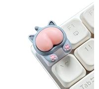 YCHUCH Touches décoratives 3D en ABS rose en forme de cochon, lapins, chats, ours fesses, claviers pour personnaliser les claviers mécaniques