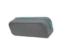 YCHUCH Trousse à crayons en silicone résistant à l'eau - Grande capacité - Sac de rangement portable pour stylos - Pour bureau, école, élégant - Organiseur essentiel pour étudiant, gris, Beauté de