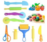 YCHYAN 9 Pièces Accessoires Pate a Modeler, Kit Pate a Modeler, Emporte Piece Pate a Modeler Enfant, Moule Pate a Modeler, Idéal pour Entraîner la Préhension de l'enfant, Stimule la Créativité