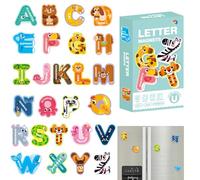YCHYAN Lettre Magnetique Enfant, Aimant Frigo Enfan, Alphabet Magnétique en Forme d'animal Mignon, Lettre Magnetique Enfant Jeux, Jeu de Puzzle pour Enfants, Jeux D'orthographe pour Enfants (Lettre)