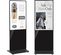 YCKJNB 49 Pouces Écran Publicitaire Vertical IPS HD WiFi HDMI USB Lecture Automatique Noir