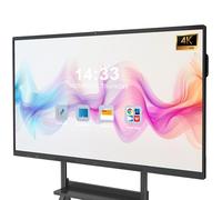 YCKJNB 65 Pouces 4K Tableau Interactif Électronique, Écran UHD, 8G RAM, 128G ROM, Caméra Ultra Haute Définition Intégrée, Microphone, Prise en Charge WiFi, Bluetooth, HDMI (Montage Mural Uniquement)