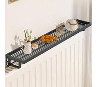 Yclty Etagere Radiateur, étagère Radiateur Tablette Radiateur sans Percer, étagères Flottantes Modernes sans Perçage pour la Maison, la Chambre ou Le Bureau(Blakc,40cm/16in)
