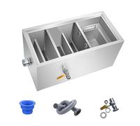 YCNLYSSR Bac à Graisse sous évier - Ensemble de bacs à Graisse durables en Acier Carbone, Conception Amovible pour Restaurants, cafés, cantines et usines. Solutions de Gestion des eaux usées