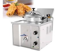 YCNLYSSR Friteuse à Poulet Haute Pression 3000 W en Acier Inoxydable 16 L, friteuse électrique Professionnelle, pour Snack-Bar et Restaurant