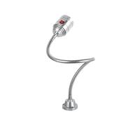 YCNLYSSR Lampe LED Flexible à col de Cygne 110-220 V avec Base magnétique puissante et Base à vis, éclairage Industriel réglable à 360 ° pour Tous (Taille : 5 W 24-36 V, Couleur : Base Fixe à vis)
