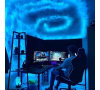 YCNLYSSR Lampe Nuage d'orage RGB, Lumières Nuage LED, Plafonnier Nuage d'orage 3D, Luminaire Nuage pour Salle de Jeux, Kit de création Lumineuse Nuage DIY, pour Salle de Jeux, fête, Chambre, 5 m
