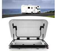 YCNLYSSR Large Caravan RV Skylight Roof Vent Hatch,RV Ventilation,Motorhome Roof Cover,Camper Roof Window Top Vent Kit with LED Light for Caravan, Cargo Trailer,Motorhome,50x50cm