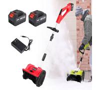 YCNLYSSR Pelle à Neige électrique, 31,8 cm de Largeur, 15,2 cm de Profondeur, 7,9 m de Profondeur, souffleuse à Neige sans Fil, déneigeuse électrique télescopique Ergonomique, Rouge