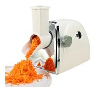 YCNLYSSR Râpe à Fruits Professionnelle, râpe à Fromage rotative, râpe électrique pour Citron, Pommes de Terre, oignons, ail, 3 Lames rotatives en Acier Inoxydable, déchiquetage Rapide - 1 min/500 g