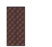 YCNLYSSR Rideaux de Porte Thermiques pour l'hiver, Rideaux isolants Contre Le Froid pour Porte d'entrée, Rideau de Porte magnétique Isolant Thermique pour Chambre (café, 110 x 220 cm)