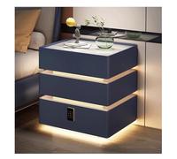 YCNLYSSR Table de Chevet Flottante Intelligente avec Chargement sans Fil et Haut-Parleur Table de Chevet avec capteur de lumière LED et tiroirs de Rangement par Mot de Passe Sûr et Stable